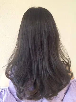 セミロング カラー 龍 門のヘアスタイル