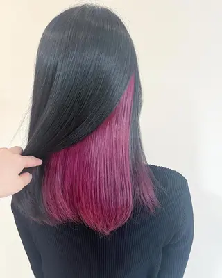 ミディアム カラー ヘアアレンジ ブリーチなし/ レイヤー🌿runaのヘアスタイル