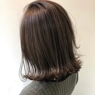 ミディアム カラー 似合わせレイヤー カット/KANNAのヘアスタイル