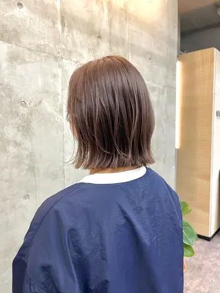 ショート カラー SALT WATER所属・🫐 𝐌𝐚𝐨 🫐ボブモデル募集のヘアスタイル