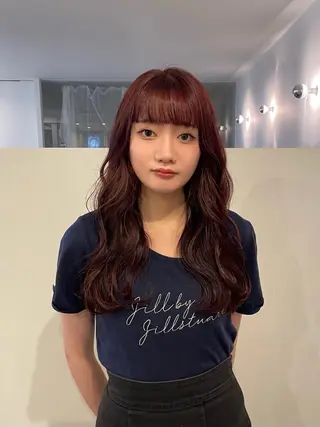 カラー 松室 伶奈 パーマモデル募集中のヘアスタイル