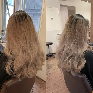 ロング 加藤 泰輔のヘアスタイル