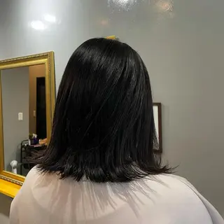 ミディアム 渡辺俊介 暗髪カラー /美髪矯正/髪質改善のヘアスタイル