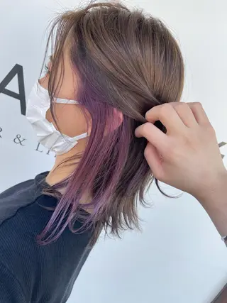 ミディアム 佐藤 由依/透明感カラーのヘアスタイル