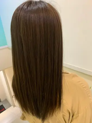 カラー ブリーチしない暖色 カラー🥀杉 優菜のヘアスタイル