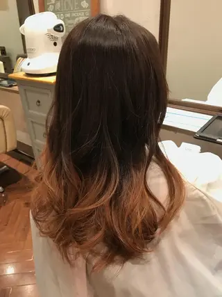ロング カラー 小森谷 亮太のヘアスタイル
