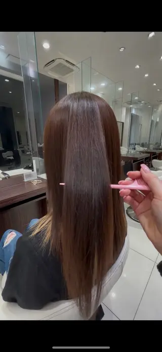 セミロング おおい まほのヘアスタイル