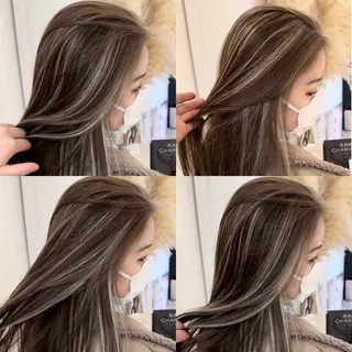 ロング カラー パーマ ヘアアレンジ メンズ Dimo＆所属・ハイライトカラー /ダイスケのヘアスタイル