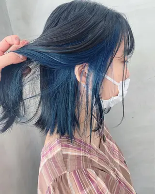 ミディアム カラー ブームボックス所属・🐝ハイトーンカラー hachi🐝のヘアスタイル