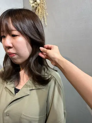 セミロング カラー 💖ERI💖/酸性 ストレートNo.1のヘアスタイル