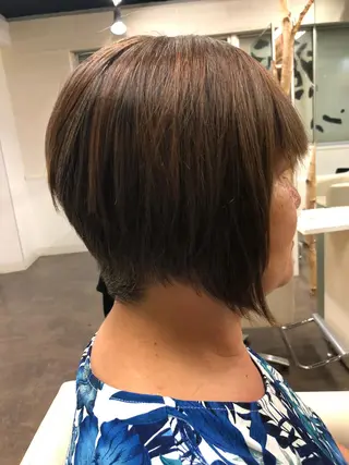 ショート パーマ 芝田  望優のヘアスタイル