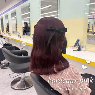 セミロング カラー ヘアアレンジ 🎀Girly艶髪カ ラー🎀Harukaのヘアスタイル