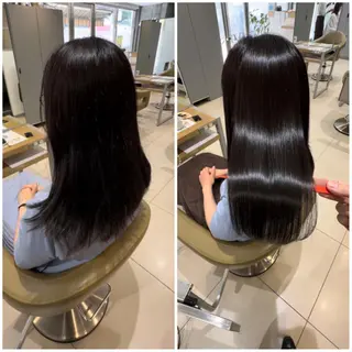 ロング 髪質改善ストレート アオヤギのヘアスタイル