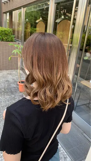 ミディアム カラー 縮毛矯正・髪質改善 鈴木悠太/当日OK✨のヘアスタイル