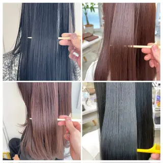 ロング ヘアアレンジ GARDEN aoyama所属・ブリーチなしで透明感 艶カラー【Ryo】のヘアスタイル