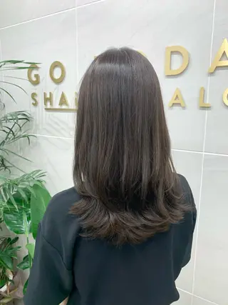 セミロング カラー 本格ヘッドスパ🌿 ×ヘア 佐藤のヘアスタイル