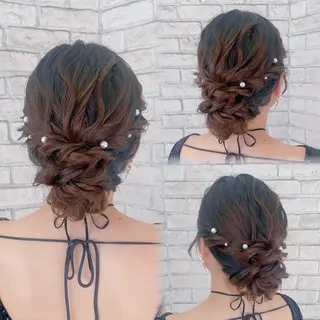 ヘアアレンジ 💙mai🫧 縮毛矯正・ハイライトのヘアスタイル