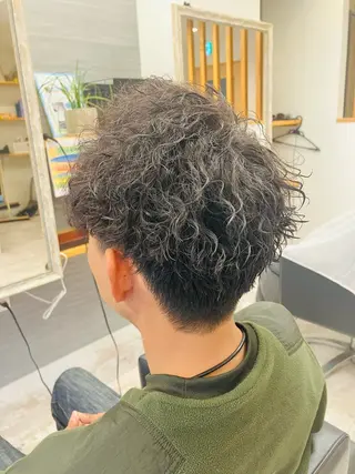 パーマ メンズ メンズ特化/パーマ/ フェードWATARUのヘアスタイル