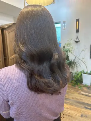 セミロング カラー リピーター多数🌟 メンズ限定 松本理沙のヘアスタイル