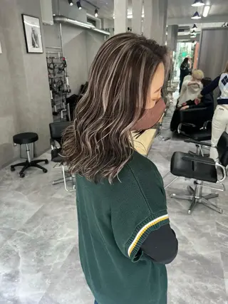 ミディアム REDEAL SHIBUYA所属・maya/レイヤー カット/ミインパーマのヘアスタイル