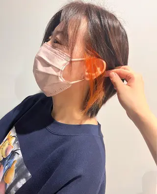 カラー 武村美咲/ 暖色/艶カラーのヘアスタイル