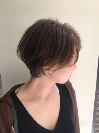 ショート カラー ショート ボブ 梅田 木戸健人のヘアスタイル