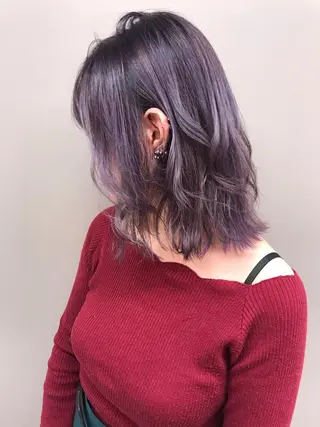 ミディアム カラー ヘアアレンジ 💖うる艶カラー💖 モデル募集💖のヘアスタイル