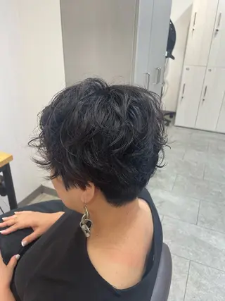 ショート パーマ neaf【六本木】所属・韓国/愛されレイヤー 六本木/yuri🎀のヘアスタイル