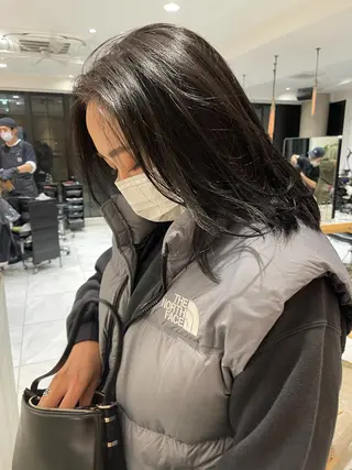 ミディアム カラー ラベンダー/レイヤー スタイル🤎mamiのヘアスタイル