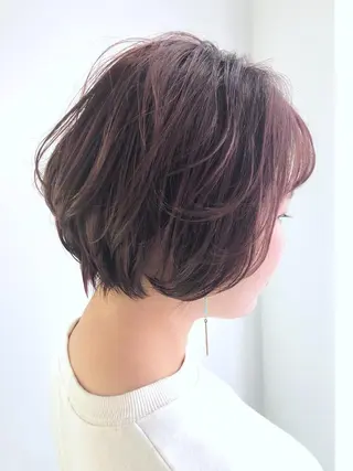 ショート カラー パーマ ヘアアレンジ GRAND OMOTESANDOのヘアスタイル