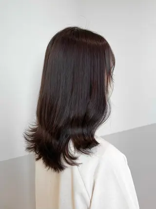 ミディアム SALOWIN川崎所属・似合わせレイヤー/ 美髪縮毛矯正/ミナエのヘアスタイル