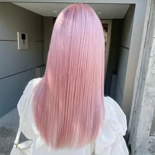 ロング カラー ヘアアレンジ メンズ 🌟🍒ハイトーン 韓国ヘア/ユウミのヘアスタイル