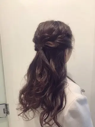 ロング ヘアアレンジ 🍒memelu明石 🍒imamuraのマツエク・マツパデザイン