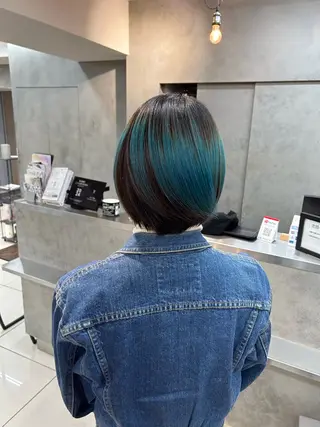 ショート レイヤー×ツヤカラー 渋谷/kougaのヘアスタイル