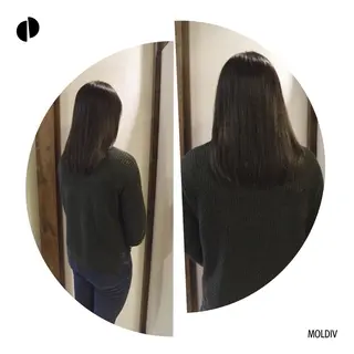 ミディアム セミロング カラー ✨縮毛矯正✨髪質改善 ナカシマ ユミのヘアスタイル