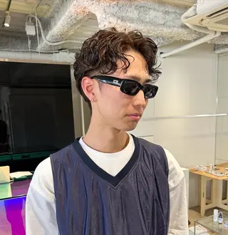 パーマ メンズ ANY/須田 麻人/ハードパーマのヘアスタイル