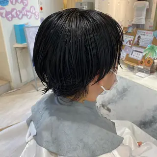 ショート パーマ メンズ 三好 涼華のヘアスタイル