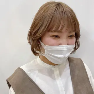 セミロング カラー ブリーチ指名 NO1🌈SAKIのヘアスタイル