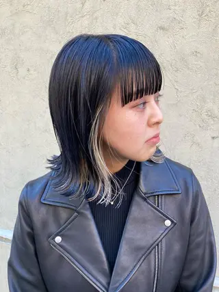 ショート カラー ヘアアレンジ BRUNTJET所属・MAEDA MADOKAのヘアスタイル