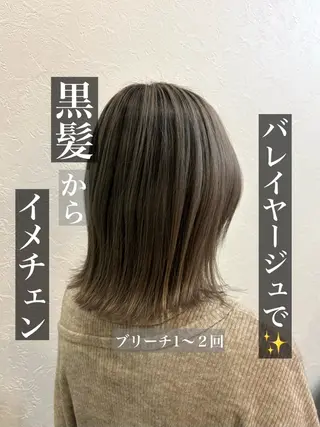 ミディアム Hair vivid QUATTRO所属・miyuu/ ブリーチカラーのヘアスタイル