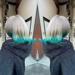 ミディアム カラー 👑派手髪/カット 👑ANRYのヘアスタイル