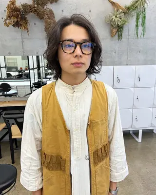 パーマ メンズ GO TODAY SHAiRE SALON表参道Polaris店所属・暖色カラー/ピンク カラー/HARUKAのヘアスタイル