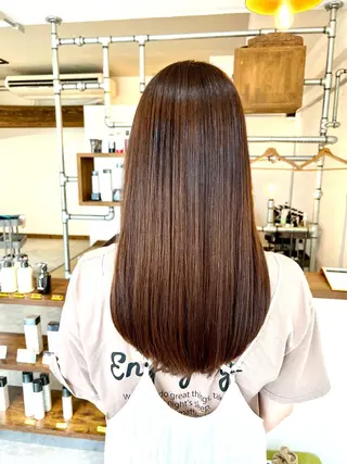 ロング Jyue-ru/北谷 /縮毛矯正/髪質改善のヘアスタイル