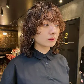ミディアム カラー 💈ishizuka seiji💈のヘアスタイル