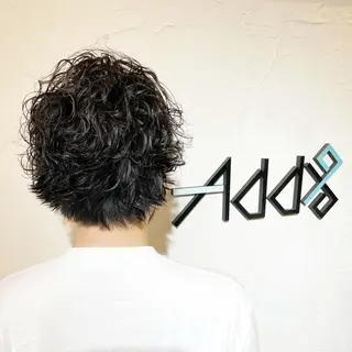 ショート カラー パーマ ヘアアレンジ メンズ Add9 柳田健登のヘアスタイル