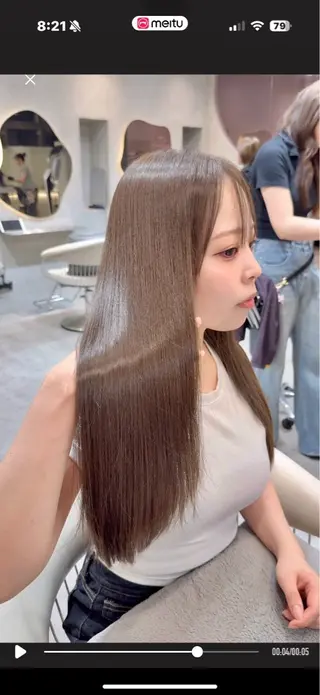 セミロング カラー 大宮🩶韓国ヘア 髪質改善✨柏崎のヘアスタイル