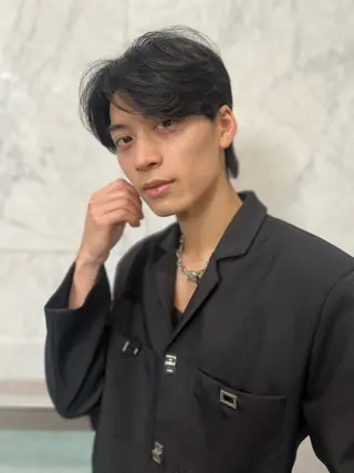 パーマ メンズ メンズセンターパート 🇰🇷wakanaのヘアスタイル