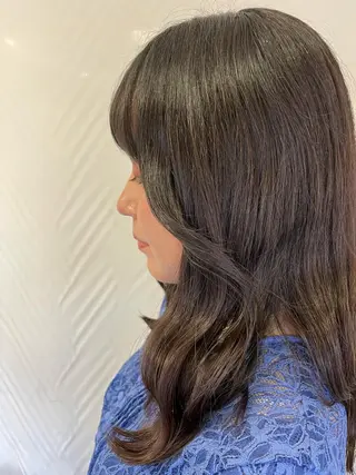 ロング ヘアアレンジ ウスイマイコ カット/ケアカラーのヘアスタイル
