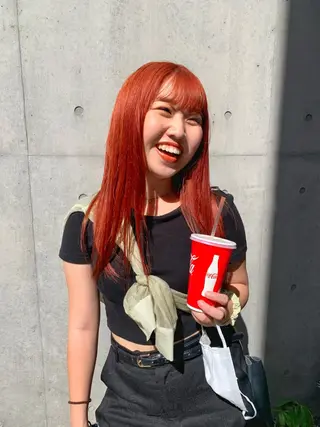 セミロング ハイトーンNo.1✨ パーマ✨イマイタツヤのヘアスタイル