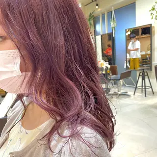 セミロング カラー ヘアアレンジ tane.所属・【ダメージレス施術】 【透明感】北村 拓也のヘアスタイル